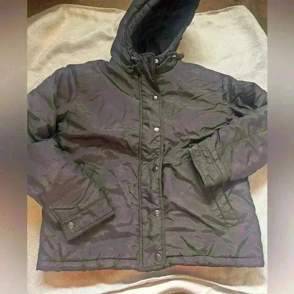 J. crew black puffer jacket